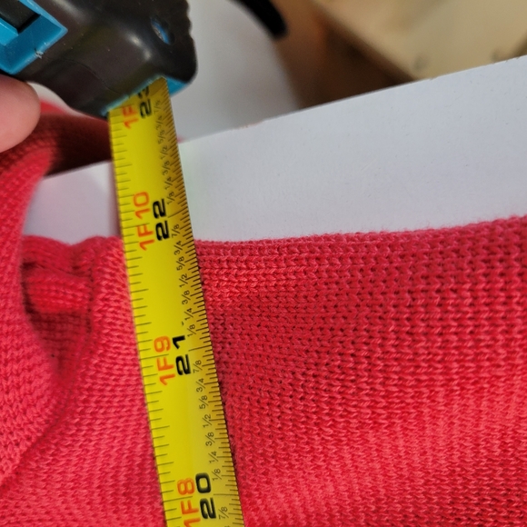 Womans Talbots Zip Front Cardigan Ruffles Cotton/Rayon Front Pockets Size XLP - Picture 9 of 9